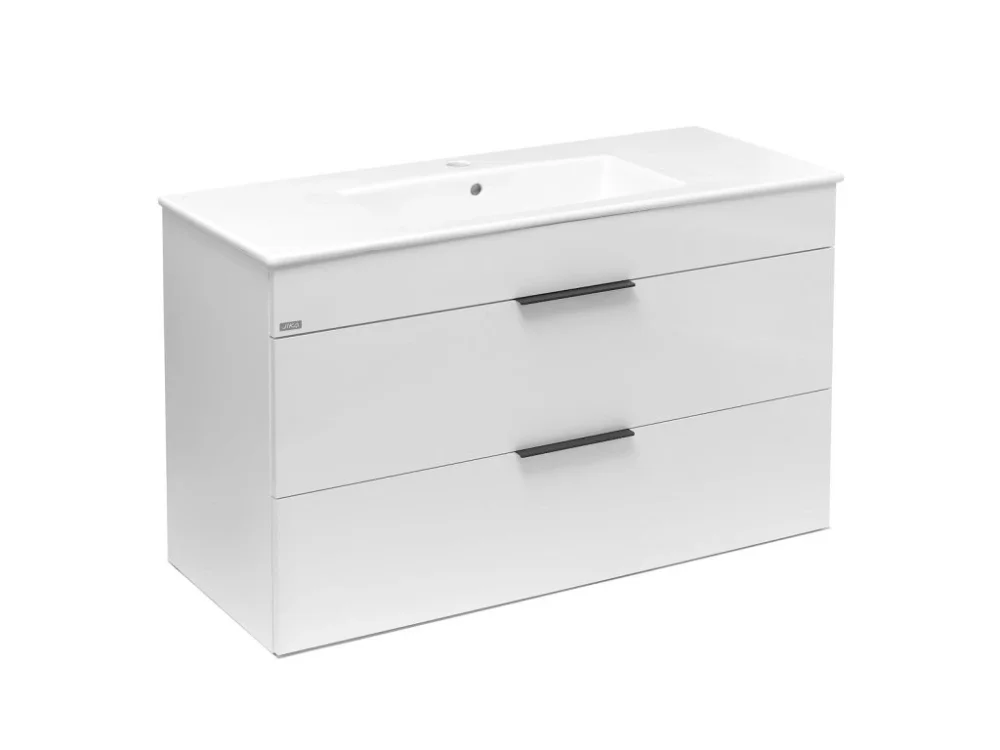 Víkendová Akce Jika Koupelnová skříňka s umyvadlem Jika Plan 100x44,1x62,2 cm bílá H4536521763001