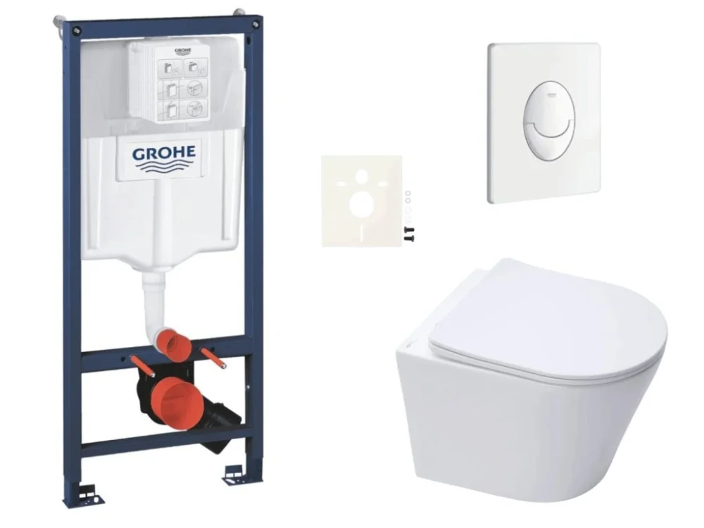 Odeslání Ihned Grohe Závěsný WC set do lehkých stěn / předstěnová montáž SAT Infinitio SIKOGRSIN10SASH0