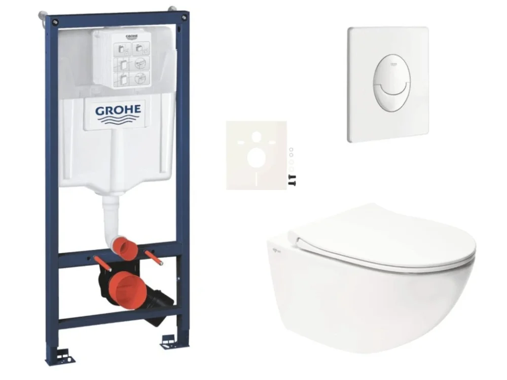 Grohe Závěsný WC set do lehkých stěn / předstěnová montáž SAT Infinitio SIKOGRSIN11SASH0 Výhodná Nabídka