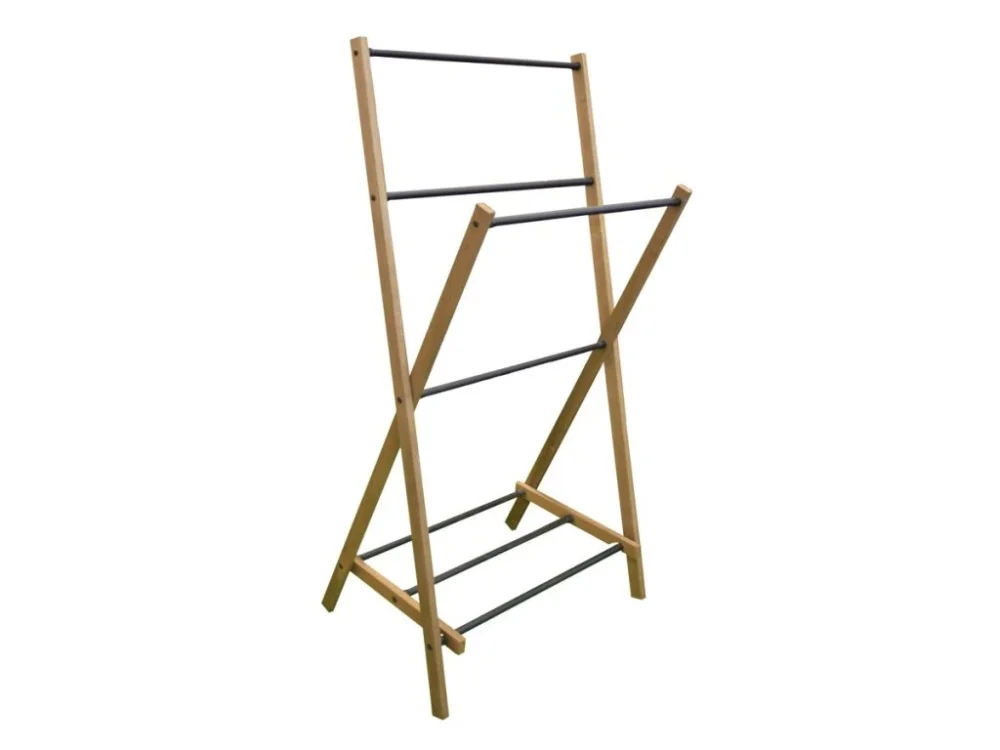Aqualine WING skládací stojan na ručníky 58x103x35cm, jasan SP854 Výprodej