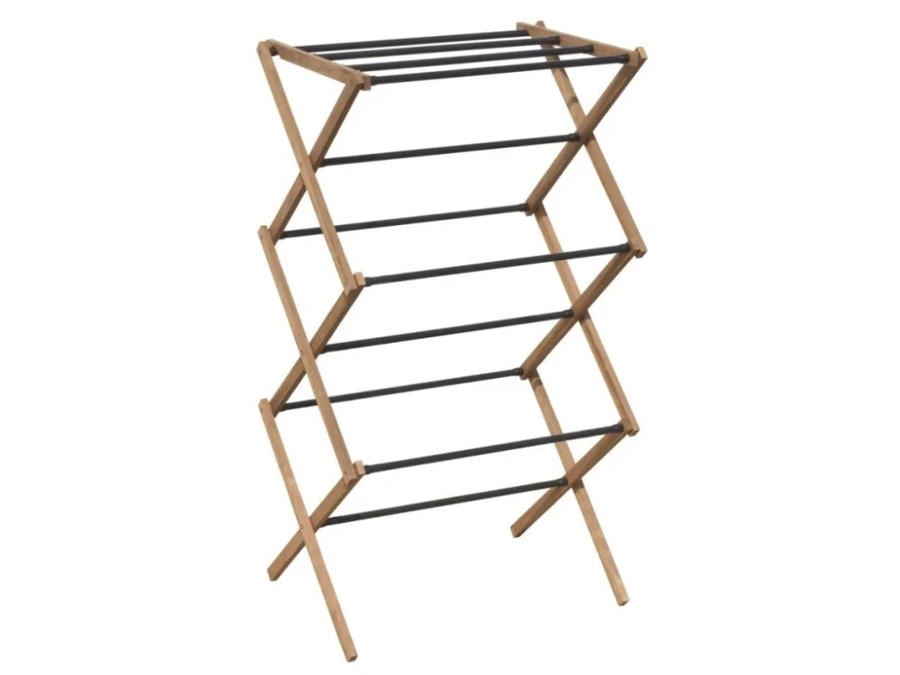 Aqualine CIKCAK skládací stojan na ručníky 73x97x39cm, jasan SP621 Vysoce Kvalitní