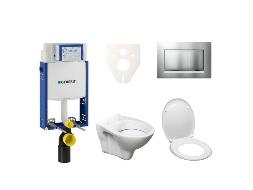 Ceramia Cenově zvýhodněný závěsný WC set Geberit k zazdění + WC Ceramia S-Line Pro 110.302.00.5ND7 Finální Výprodej