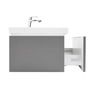 Zlevněný SAT Koupelnová skříňka s umyvadlem SAT Feel 120x30x44,8 cm antracit mat SATFEEL120ANTU4BA