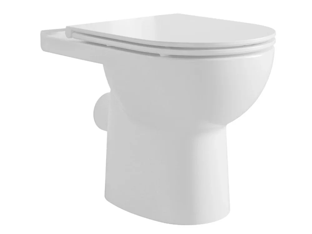 Poslední Šance Aqualine TAVON WC kombi mísa, Rimless, 61x35,5 cm, zadní odpad, bílá PB106-111