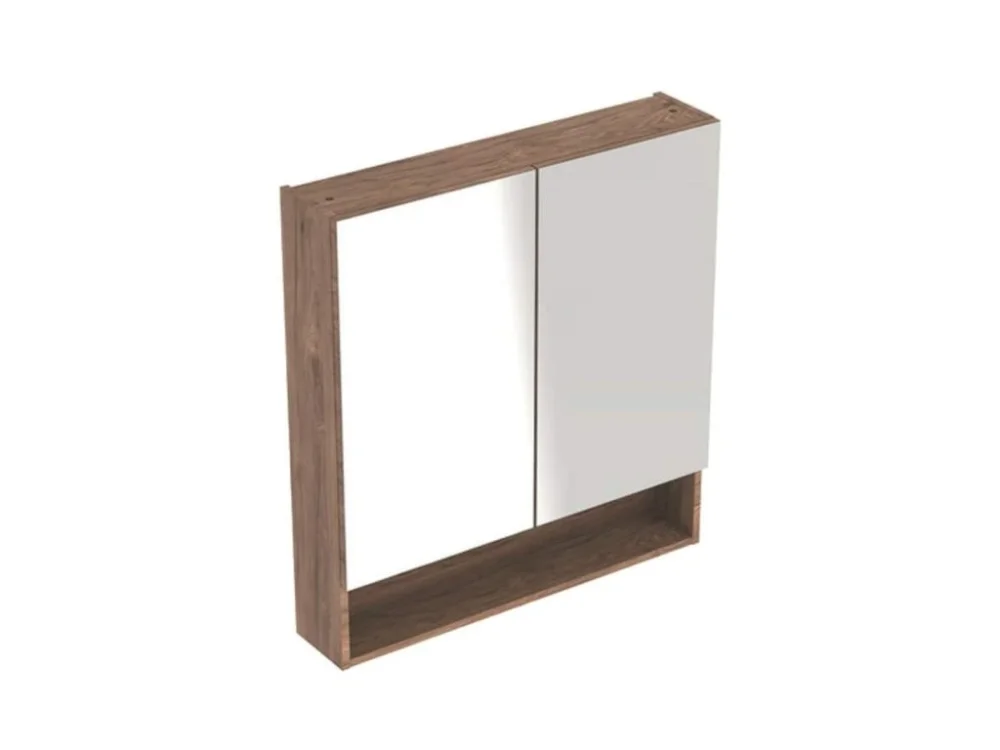 Poslední Šance Geberit Zrcadlová skříňka Geberit Selnova 78,8x85 cm lamino ořech hickory 501.270.00.1