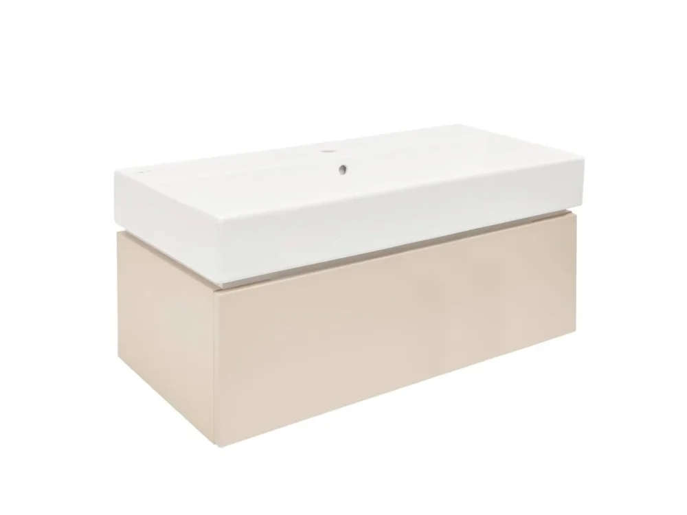 SAT Koupelnová skříňka s umyvadlem SAT Feel 100x30x46 cm pískově béžová mat SATFEEL100BEU2 Odeslání Ihned