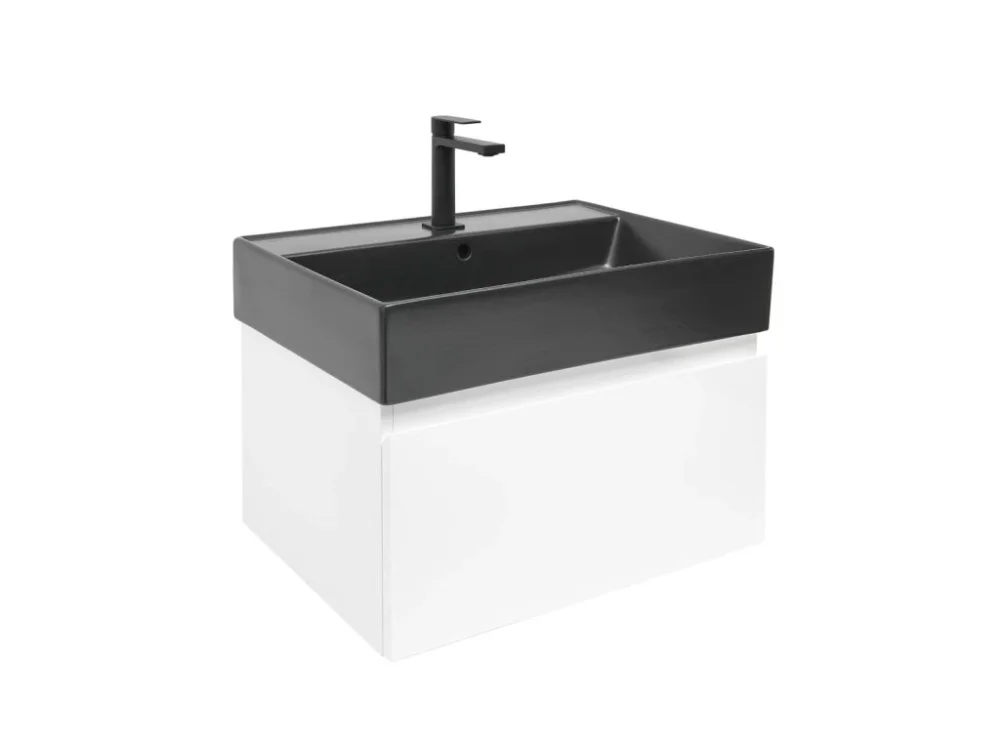 SAT Koupelnová skříňka s umyvadlem SAT B-WAY 59x30x45 cm bílá lesk BWAY60WU2BB Rychlé Dodání