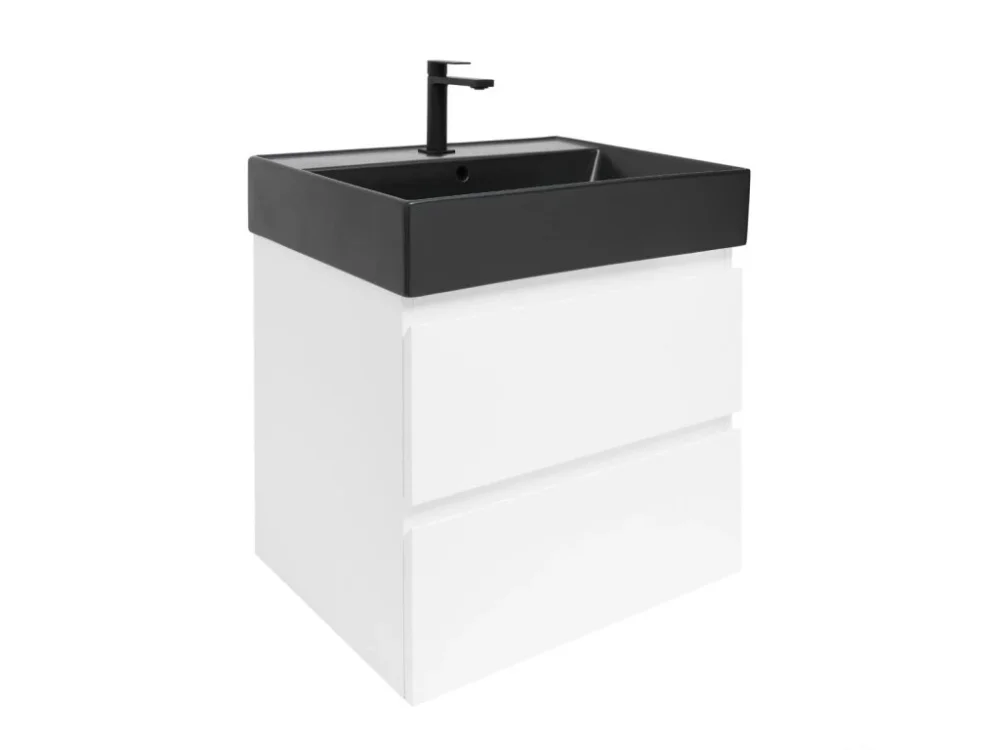SAT Koupelnová skříňka s umyvadlem SAT B-Way 59x50x45 cm bílá lesk BWAY260WU2B2B Akce