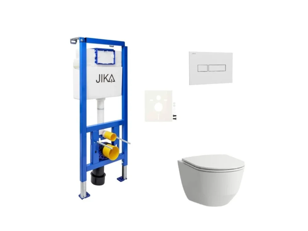 Pouze Dnes Laufen Cenově zvýhodněný závěsný WC set Jika do lehkých stěn / předstěnová montáž + WC Laufen SIKOJSL1