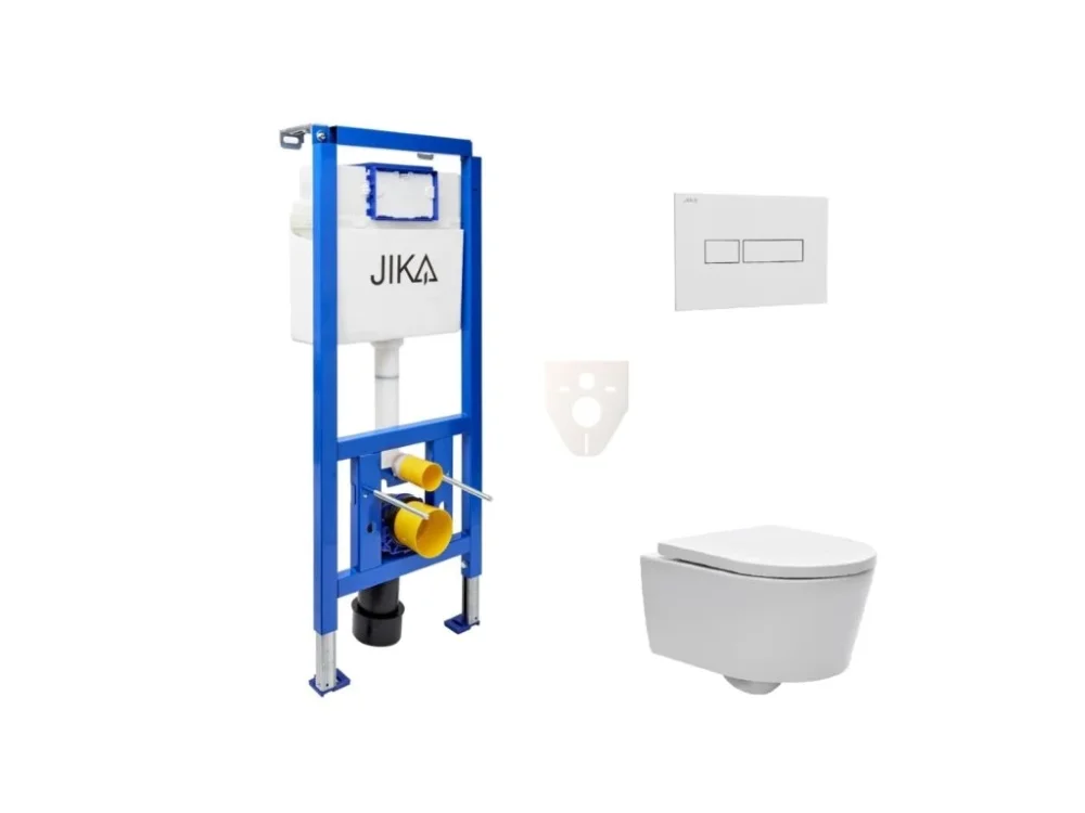 Expresní Doručení SAT Cenově zvýhodněný závěsný WC set Jika do lehkých stěn / předstěnová montáž + WC SAT Brevis SIKOJSW1