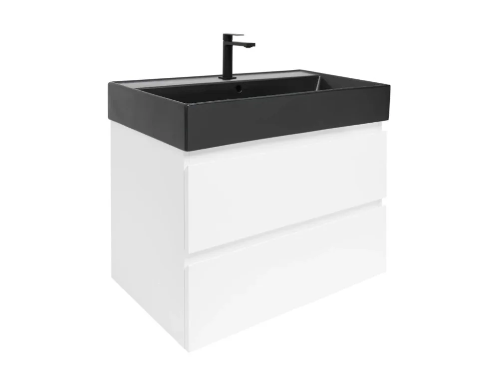 SAT Koupelnová skříňka s umyvadlem SAT B-Way 79x50x45 cm bílá lesk BWAY280WU2B2B Bezpečná Platba