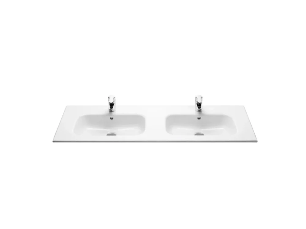 Akční Cena Roca Nábytkové dvojumyvadlo Roca Optica 119x46 cm otvor pro baterii uprostřed A32799A000