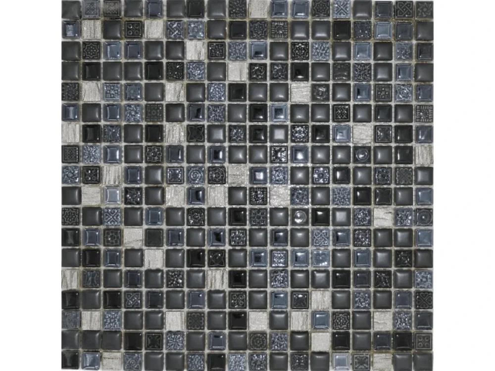 Novinka Premium Mosaic Mozaika Premium Mosaic černá 30x30 cm lesk MOSMSK22