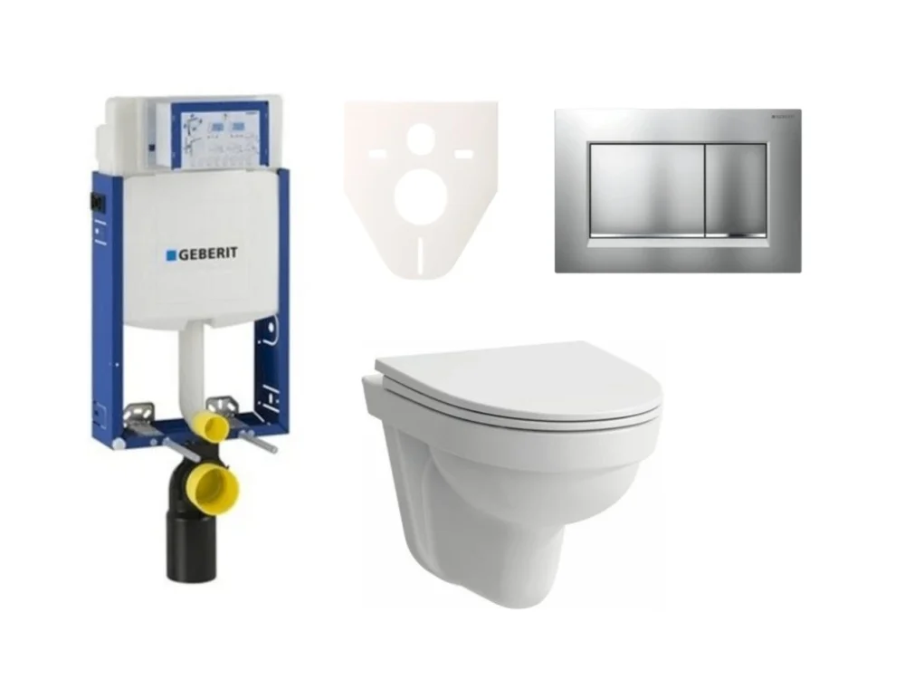 Laufen Cenově zvýhodněný závěsný WC set Geberit k zazdění + WC Laufen Laufen Pro Nordic SIKOGE2H7 Nejlepší Cena