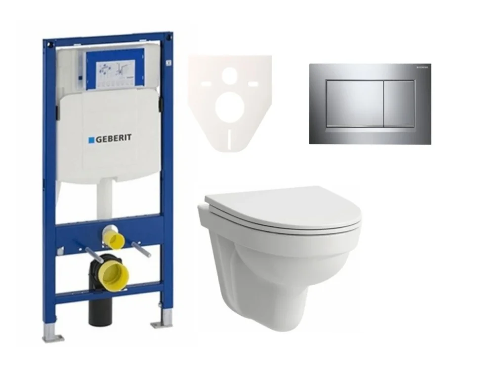 Koupit Online Laufen Cenově zvýhodněný závěsný WC set Geberit do lehkých stěn / předstěnová montáž + WC Laufen Laufen Pro Nordic SIKOGES3H6