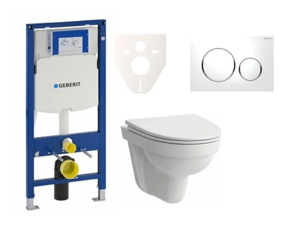 Laufen Cenově zvýhodněný závěsný WC set Geberit do lehkých stěn / předstěnová montáž + WC Laufen Laufen Pro Nordic SIKOGES3H4 Oblíbený