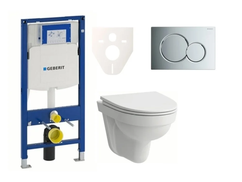 Levný Laufen Cenově zvýhodněný závěsný WC set Geberit do lehkých stěn / předstěnová montáž + WC Laufen Laufen Pro Nordic SIKOGES3H2