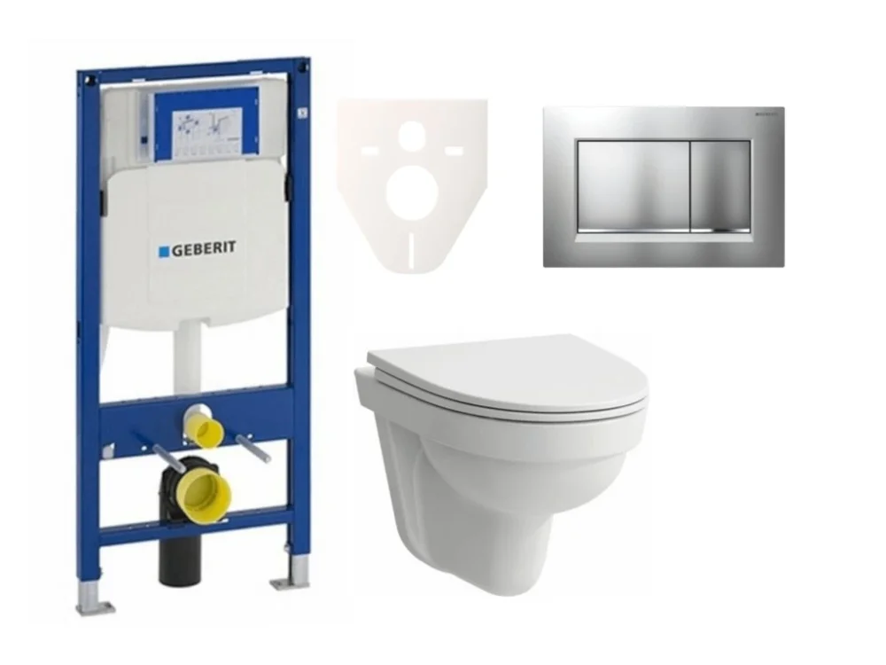 Levný Laufen Cenově zvýhodněný závěsný WC set Geberit do lehkých stěn / předstěnová montáž + WC Laufen Laufen Pro Nordic SIKOGES3H7