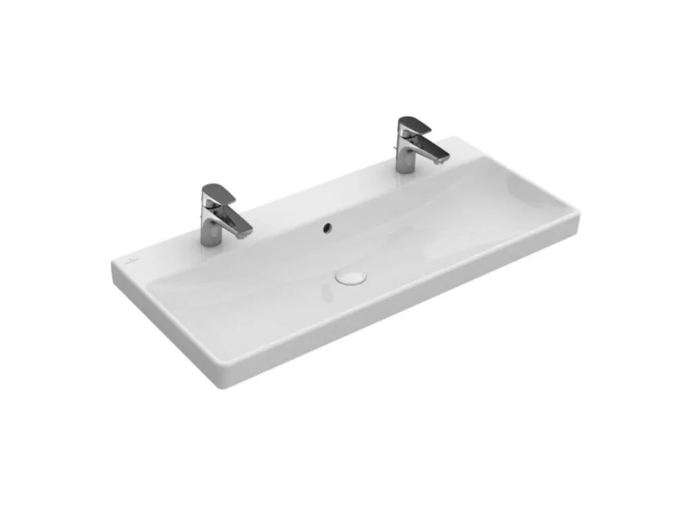 Horká Nabídka Villeroy & Boch Umyvadlo Villeroy & Boch Avento 100x47 cm dva otvory pro baterii 4156A401