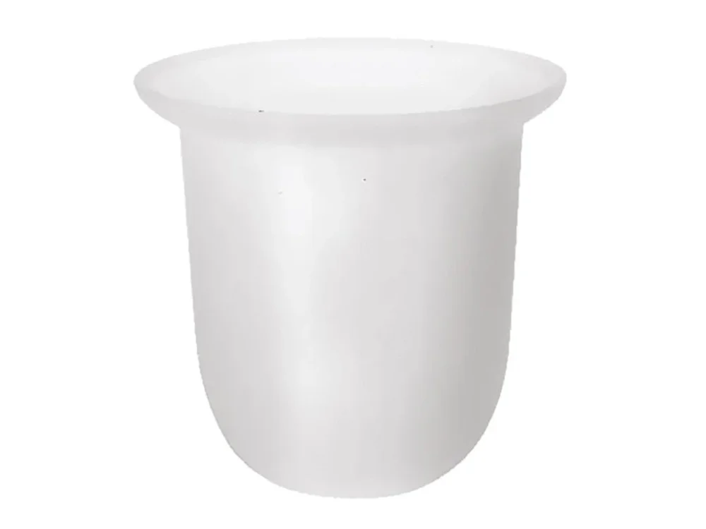 Autentický Sapho Miska na WC štětku pro X-ROUND/X-SQUARE/X-STEEL/INSIA/LARISSA, mléčné sklo NDX310