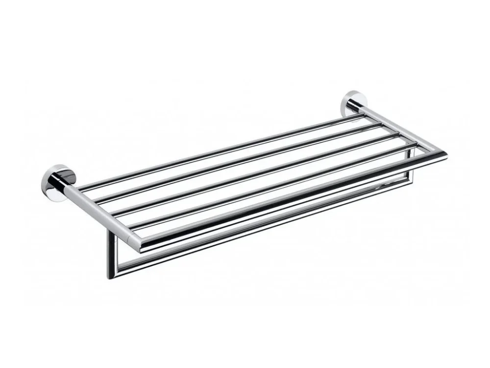 Doprava Zdarma Sapho X-ROUND polička na ručníky s hrazdou 600mm, chrom XR419