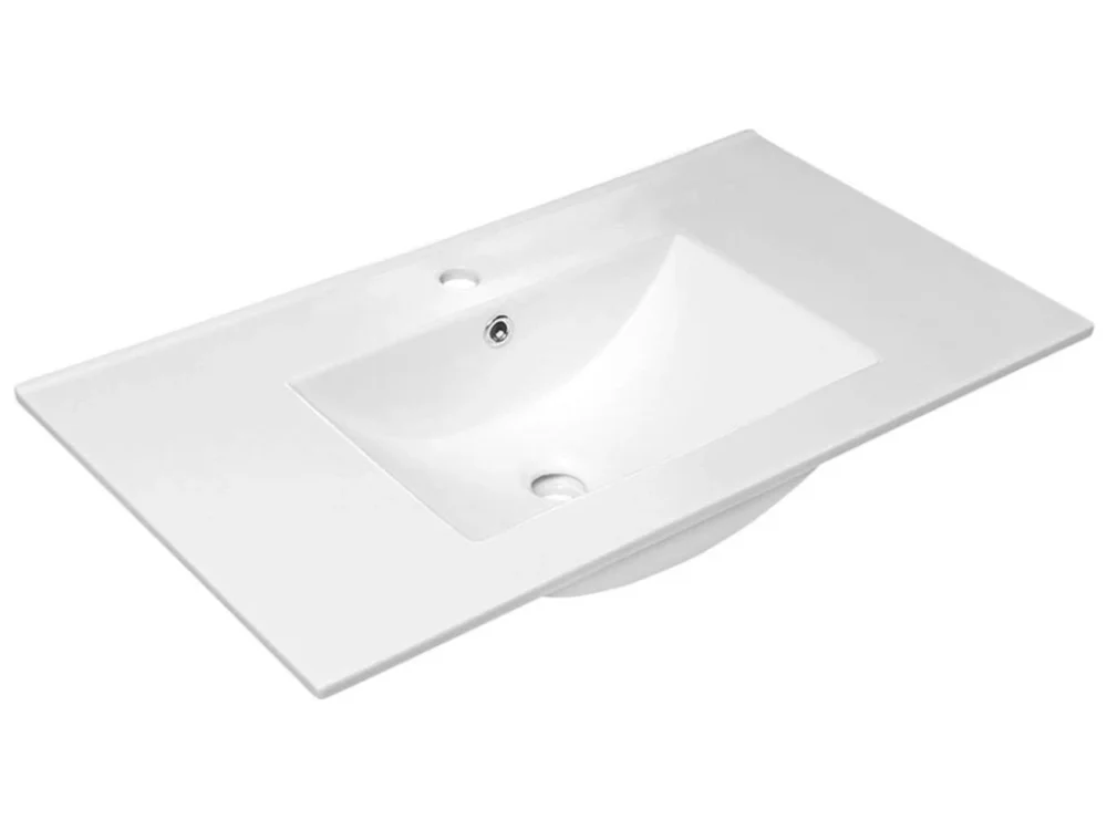 Sapho SLIM keramické umyvadlo, nábytkové, 90x46,5cm, bílá 1601-90 Nízká Cena
