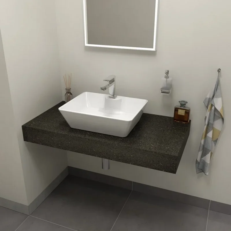 Super Cena Sapho Tailor Rockstone Deska 110x50 Cm, Provedení Límce R