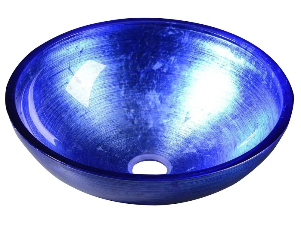 Sapho Murano Blu Skleněné Umyvadlo Na Desku, Průměr 40cm, Modrá Ihned K Objednání