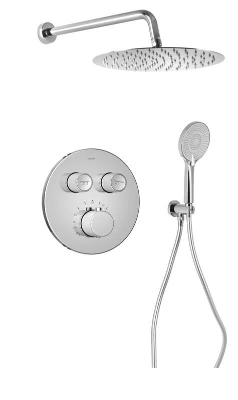 Sapho Smart Select Podomítkový Sprchový Set S Termostatickou Baterií, 2 Výstupy, Vyústění, Chrom Přímo Od Výrobce