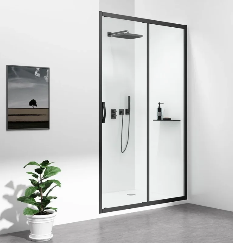 Gelco Sigma Simply Black Sprchové Dveře Posuvné 1100 Mm, čiré Sklo Ověřený
