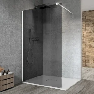 Značkový Gelco Vario White Jednodílná Sprchová Zástěna K Instalaci Ke Stěně, Kouřové Sklo, 1100 Mm