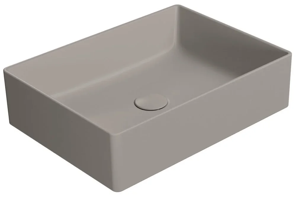 Gsi Kube X Keramické Umyvadlo Na Desku, 50x37cm, Tortora Mat Koupit Online