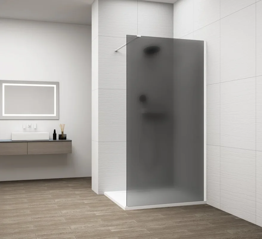 Nejprodávanější Polysan Esca White Matt Jednodílná Sprchová Zástěna K Instalaci Ke Stěně, Kouřové Matné Sklo, 1200 Mm