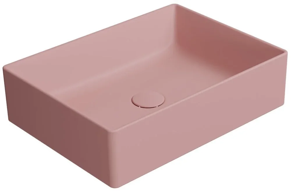 Nakupujte Hned Gsi Kube X Keramické Umyvadlo Na Desku, 50x37cm, Blush Mat