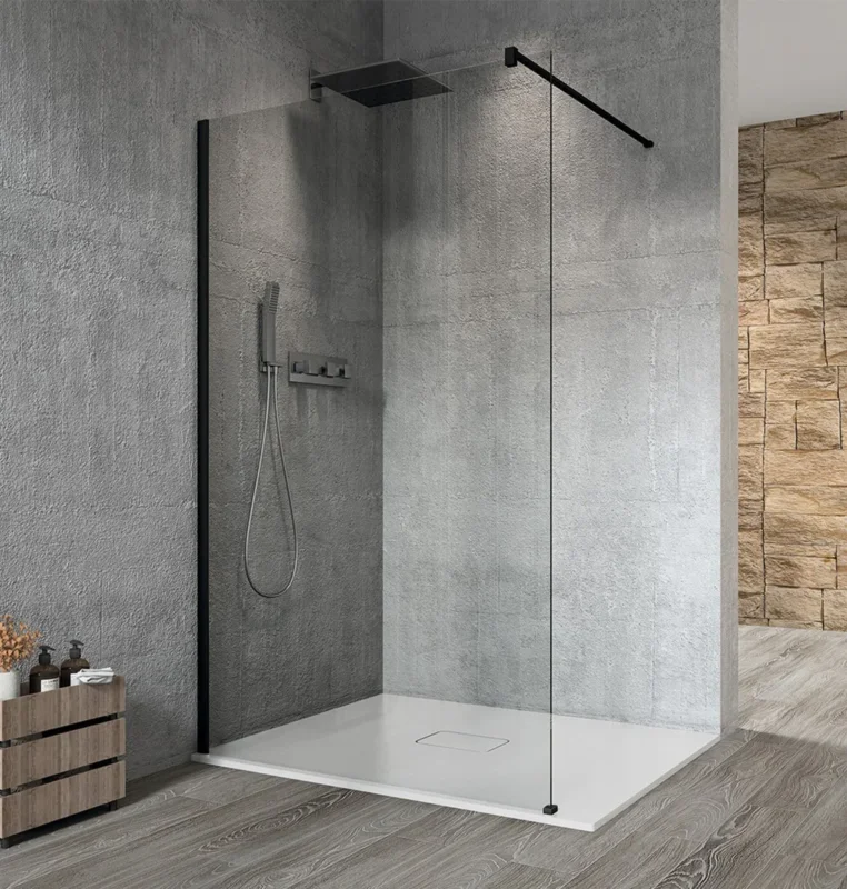Gelco Vario Black Jednodílná Sprchová Zástěna K Instalaci Ke Stěně, čiré Sklo, 1400 Mm Víkendová Akce