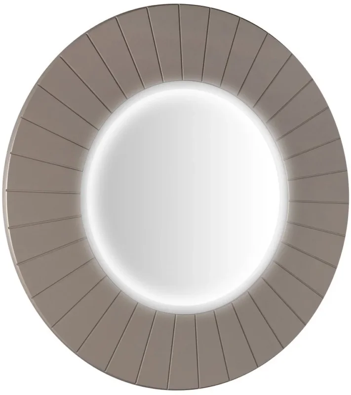 Sapho Lumiro Strip Kulaté Zrcadlo S Led Osvětlením V Rámu ø 90cm, Agila Sleva
