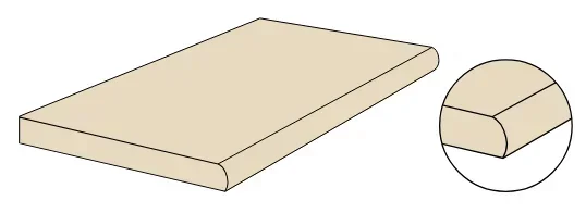 Nízká Cena 2cm dlažba jako kámen Coem Brit Stone Elemento Bordo Becco Ivory 30x60,4 Rett. - šedá