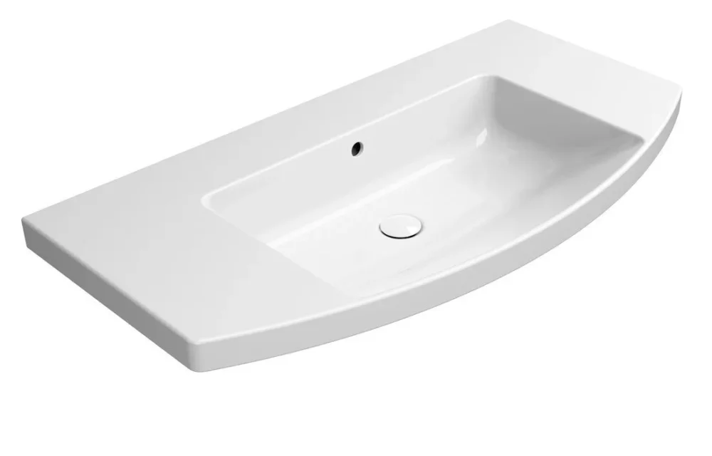 Gsi Norm Keramické Umyvadlo 100x52cm, Oblé, Bez Otvoru, Bílá Extraglaze Vrácení Zdarma