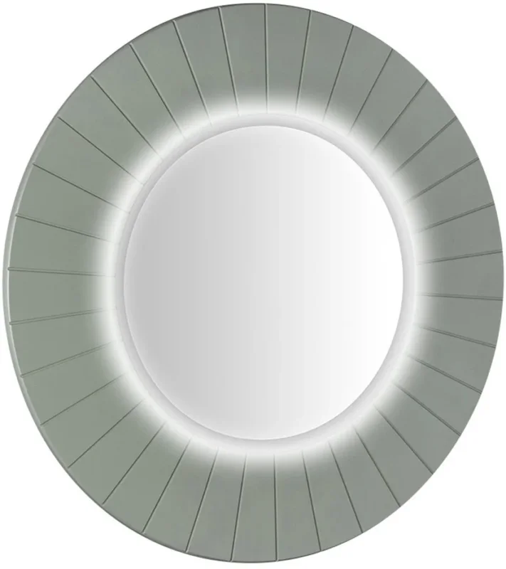 Nakupujte Hned Sapho Lumiro Strip Kulaté Zrcadlo S Led Osvětlením V Rámu ø 90cm, Verde