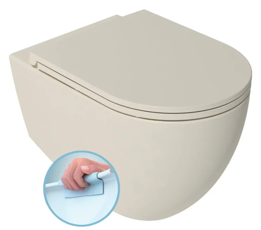 Nejlepší Cena Isvea Infinity Závěsná Wc Mísa, Rimless, 36,5x53cm, Ivory