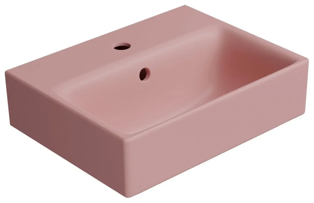 Gsi Nubes Keramické Umývátko 40x32cm, Broušená Spodní Hrana, Blush Mat Víkendová Akce