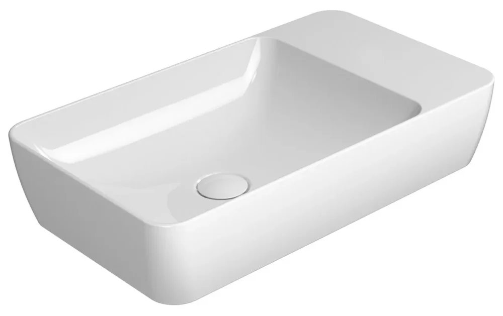 Odeslání Ihned Gsi Modo Keramické Umyvadlo Na Desku 60x35cm, Bez Otvoru, Bílá Extraglaze