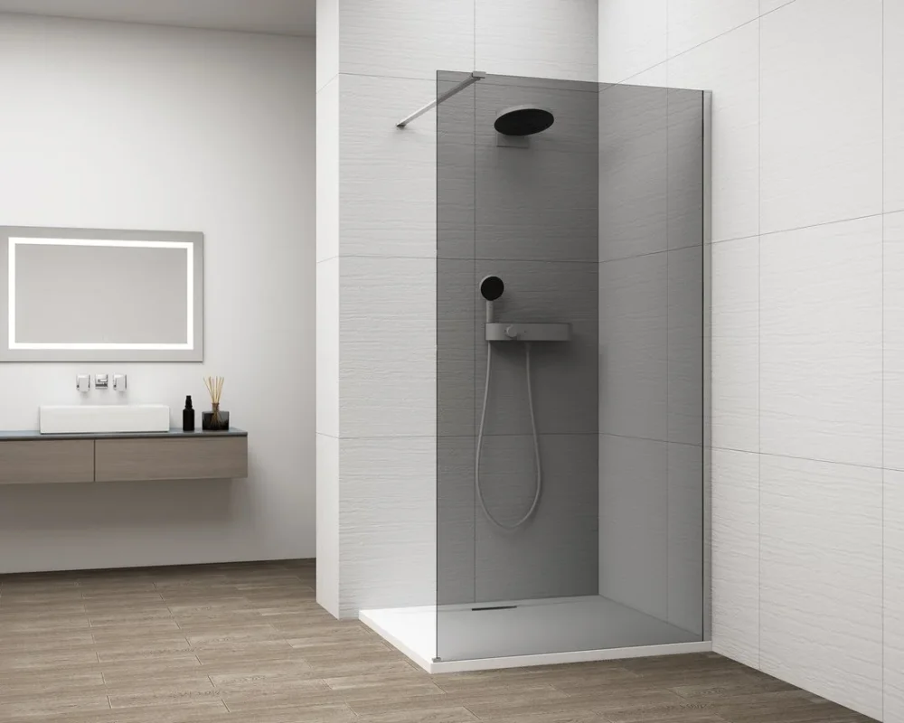 Polysan Esca Chrome Jednodílná Sprchová Zástěna K Instalaci Ke Stěně, Kouřové Sklo, 1200 Mm Objednat Nyní