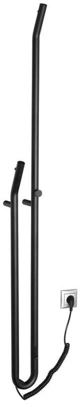 Bezpečná Platba Sapho Duopasso Elektrický Sušák Ručníků S časovačem, 122x1700mm, 45 W, černá Mat