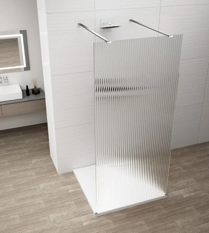 Koupit Online Polysan Esca Chrome Jednodílná Sprchová Zástěna Do Prostoru, Sklo Flute, 1100 Mm