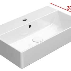 Akční Cena Gsi Kube X Keramické Umyvadlo 60x37cm, Broušená Spodní Hrana, Bílá Extraglaze