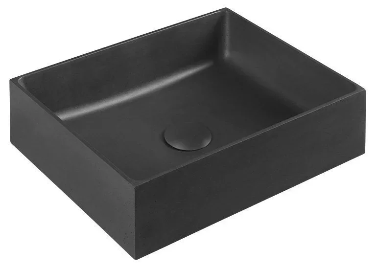Nejlepší Cena Sapho Formigo Betonové Umyvadlo Na Desku, 47,5x36,5cm, Antracit Mat