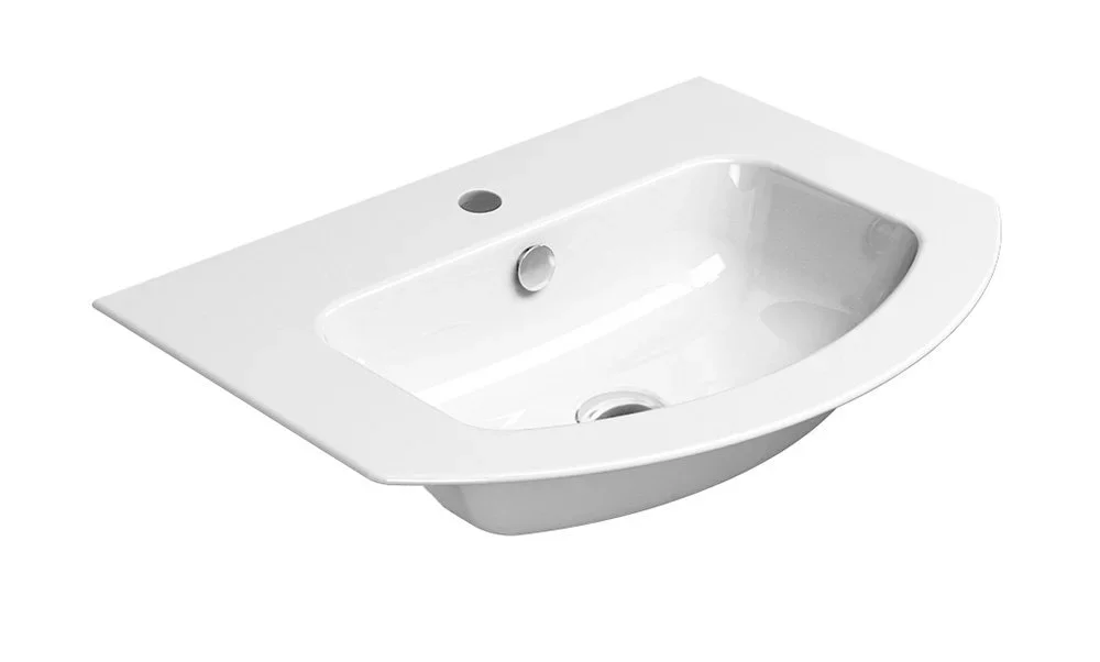 Gsi Pura Keramické Umyvadlo Slim Oblé 62x48cm, Bílá Extraglaze Poslední Šance