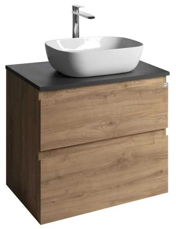 Poslední Šance Aqualine Altair Skříňka S Deskou 68 Cm, Dub Emporio/antracit Břidlice