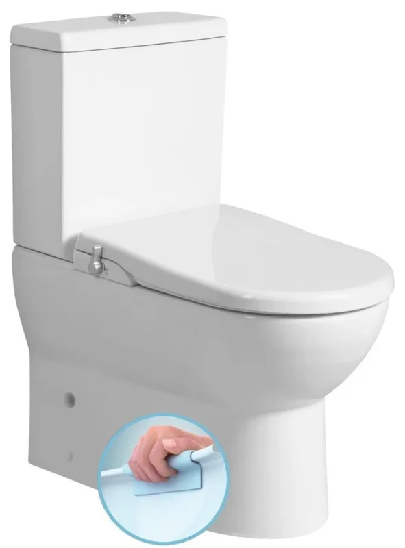 Koupit Online Sapho Jalta Wc Kombi S Funkcí Bidetu Clean Star,Rimless, Spodní/zadní Odpad, Bílá